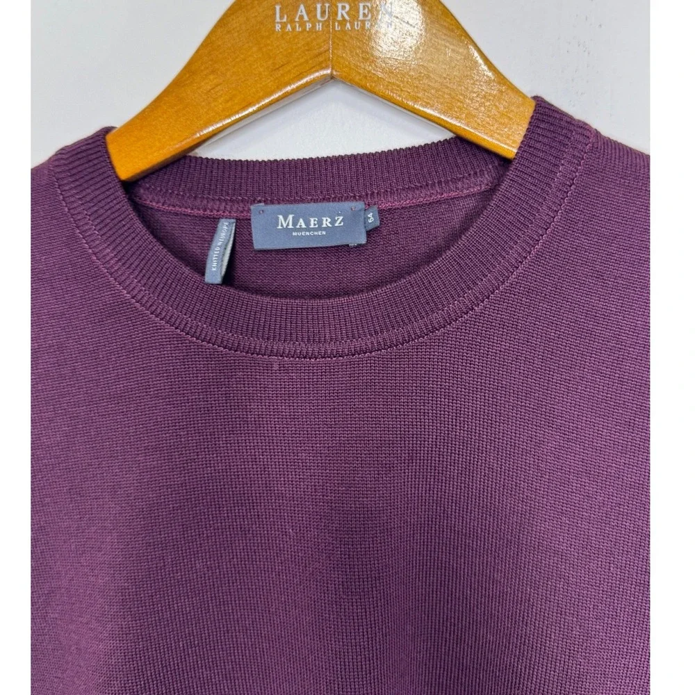 Maerz Wool Crewneck Sweater XXL (54)Purple